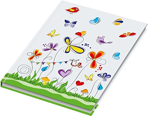 RNK 46454 Kladde/NotizbuchSchmetterlinge, liniert, DIN A4, 96 Blatt, 70 g/qm