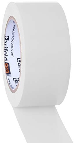 Tarifold - Nastro adesivo per pavimenti, segnaletica di sicurezza, colore: bianco, rotolo 50 mm x 33 m, 50 mm x 33 m