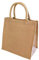 5 x Jute Hessian Medium Deluxe Plain Shopping Bag (M3)