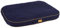 Kerbl Pet Liegekissen Jerome, Hundekissen, Hundebett, dunkelblau, cognac, 60x40x6cm, Polyester, Hunde, wattiertes Kissen, Antirutschbeschichtung