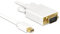 DeLOCK Mini Displayport > VGA - Cable VGA, Blanco