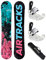Airtracks Damen Snowboard Set - Board Polygonal 138 - Softbindung Master W M - SB Bag