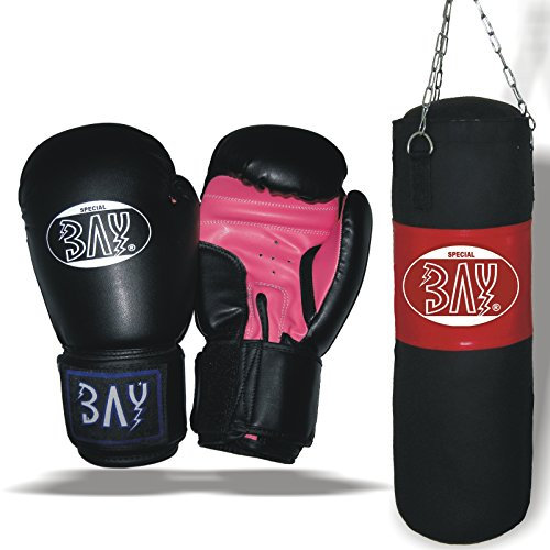 BAY Pink Girli Junior Boxset, 80 cm gefüllter Boxsack