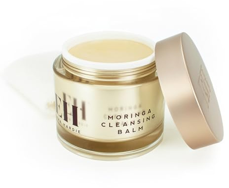 Emma Hardie Moringa Cleansing Balm 200ml with Cleansing Cloth | Award-Winning Balm, Dissolves Makeup, SPF & Daily Build-Up, Moringa Seed Extract, Vitamins C & E, Suitable for All Skin Types