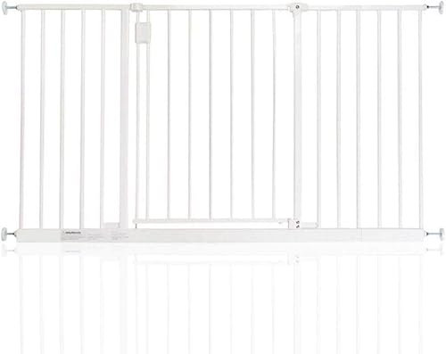Safetots Extra Wide Hallway Gate, 128cm - 134cm, White, Pressure Fit Baby Gate, Safety Barrier for Hallways and Wide Spaces, Easy Installation