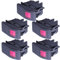 Mintice 5 X KFZ Auto Kippschalter Druckschalter Schalter Wippschalter Wasserdicht 12V 20A Rot LED Licht Lampe 4Pin AN/AUS