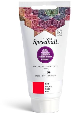 Speedball Art Products Company 003571 75 cc Stofftinte, rot, 60 ml