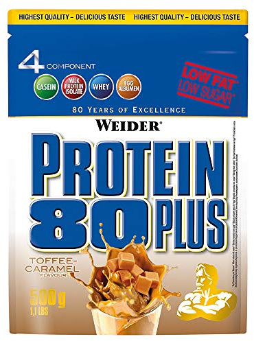 Weider Protein 80 plus 2 x 500g Beutel 2er Pack Toffee-Caramel