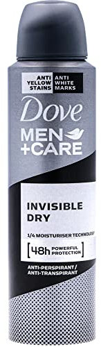 Dove Men+Care Anti-Transpirant Spray Invisible Dry hinterlässt keine sichtbaren weißen Flecken schützt 48 Stunden vor Körpergeruch und Schweiß 150 ml 1 Stück