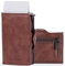 Moneyhold® Porte-Cartes Bancaire Unisexe - Portefeuille Slim en Simil-Cuir Vegan Anti Piratage RFID, Compact et Élégant (B - avec Porte-Monnaie, 4 - Marron)