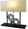 GURU SHOP Tischlampe/Tischleuchte, Upcycling Lichtobjekt aus Altmetall - Modell Pedalor, 51x50x16,5 cm, Klassische, Moderne Tischlampen