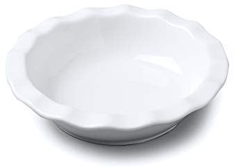 WM Bartleet & Sons 1750 Plat à tarte à rebord froissé T430, blanc