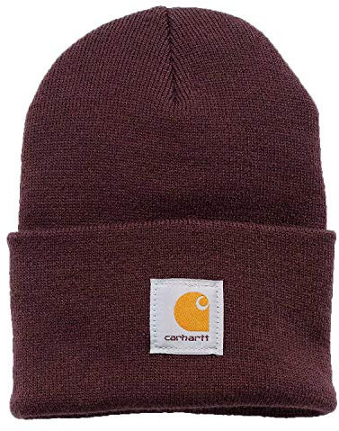 Carhartt Herren Acrylic Watch Hat Mütze, One Size, Rot