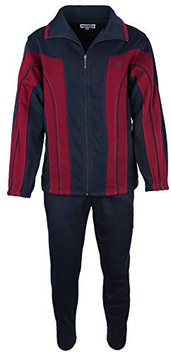 Paris Herren Baumwolle Jogginganzug - Dunkelblau (M02), Groesse: 3XL