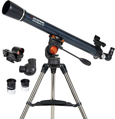 Celestron 21061 AstroMaster 70AZ: telescopio refractor, azul oscuro