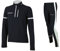 Airtracks Herren Winter Laufset Thermo Laufhose Lang Laufshirt Langarm Sweatshirt Pro Fleece Funktionsshirt Sport Langarmshirt Jogginghose Leggins - schwarz - S