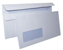 DL Plain WINDOW Self Seal Envelopes 110mm x 220mm 1000 Envelopes
