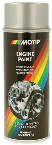 Peinture pour Moteur Motip - Bombe Aérosol Spray de Peinture pour Moteur Auto Moto - Aluminium - 400 ml - Ref. 04093