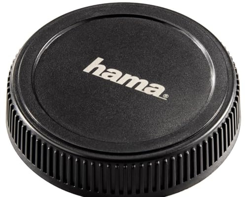 Hama Objektiv-Rückdeckel für Micro Four Thirds, Drehbar, Schwarz