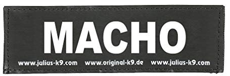 Julius-K9 162LR-BB1-37460 Klettaufschrift, MACHO, baby, schwarz