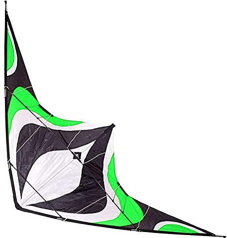 Babyeden 84 Green Sport Stunt Kite Dual-Line X-LARGE 7 FT WING SPAN Prism Delta Outdoor Flying by Babyeden
