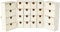Artemio 14002225 Adventskalender zum Dekorieren Triptique Holz 55 x 6,5 x 28 cm