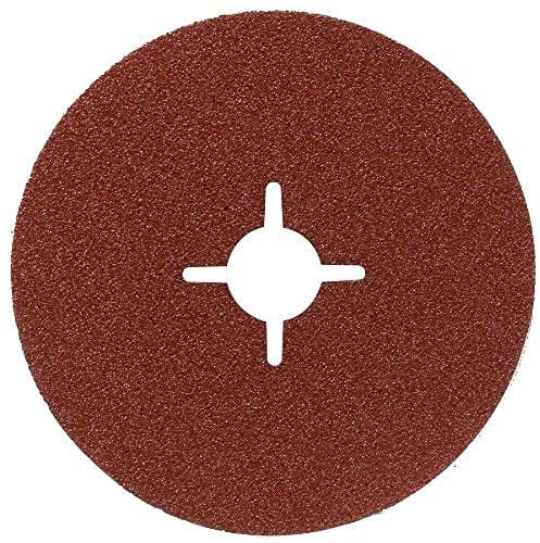 Bosch 2609256252 Fibre Sanding Disc for Angle Grinder Clamped for Wood and Metal 125mm Disc 22mm Bore 80 Grit