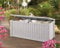 Keter Jumbo Deck Box Plastic Garden Storage Box White - 570 Liter Fassungsvermögen