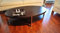 Carl Svensson Design Couchtisch Tisch O-111 Walnuss/Wenge oval 118x60x33,5cm
