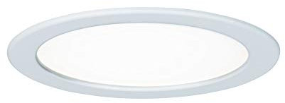 Paulmann 92060 Kit encastrés Quality Panneau LED, rond, 1x18W, 4000K, 230V, 220mm, Blanc/Plastique