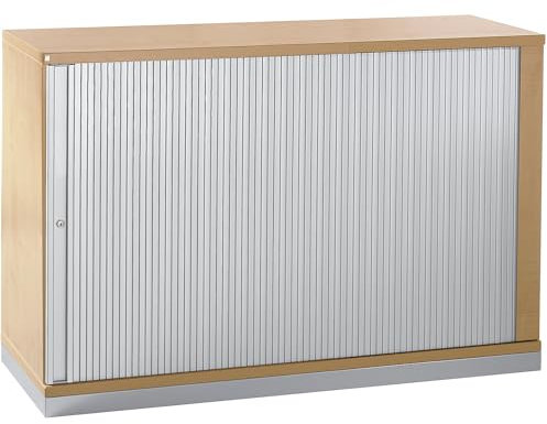 kaiserkraft | Hanna - Rollladenschrank | Höhe 781 mm | 1 Fachboden | Dekor Buche