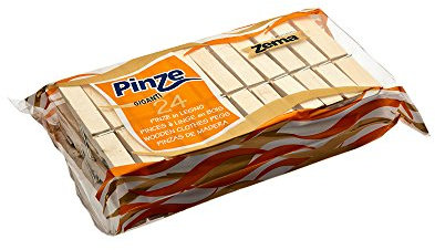 Mollette legno Giganti 90mm - 24 pz