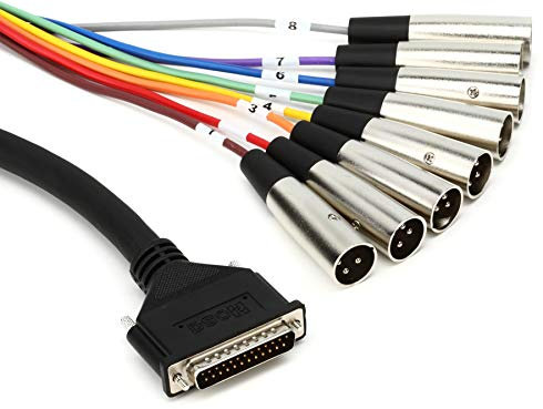 Hosa DTM-807 Balanced Snake, DB25 to XLR3M, 7 m