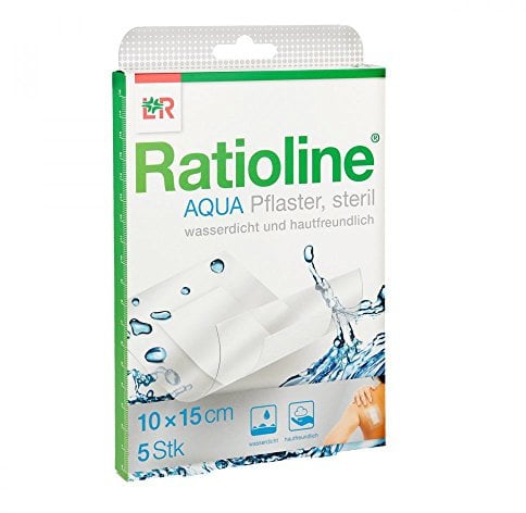 RATIOLINE aqua Duschpflaster Plus 10x15 cm steril 5 St