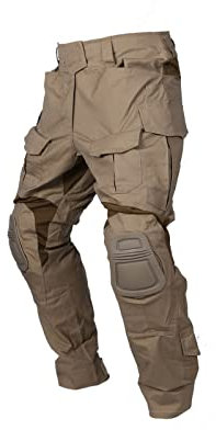 Militär-Jagdhose für Herren, Militär-Hose, Gen2, taktische Hose mit Knieschonern, Coyote Brown