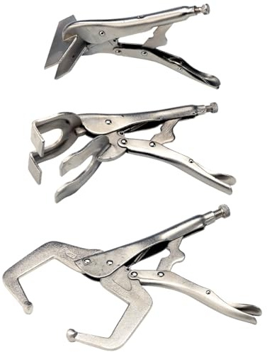 SIP 3pc Welding Clamp Set, 8 Welding Clamp, 9 Bending Clamp and 11 Locking C Clamp Pliers