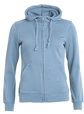 Clique - Damen Kapuzen Sweatjacke 'Basic Hoodie' / hellblau (57), XL
