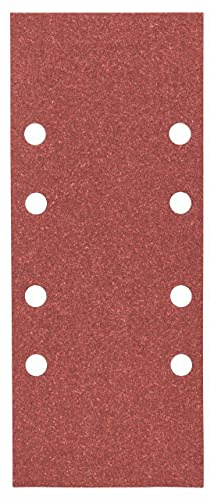 Bosch Professional Schleifblatt für Schwingschleifer Holz und Farbe Best for Wood and Paint (10 Stück, Körnung 320, C470), 2608605910, Rot