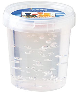 Glorex 6 8604 301 - Kerzengel farblos im wiederverschließbaren 700 g Gefäß, inklusive Docht, kann mit Wachspigmenten eingefärbt werden, zum Gestalten von individuellen Gelkerzen
