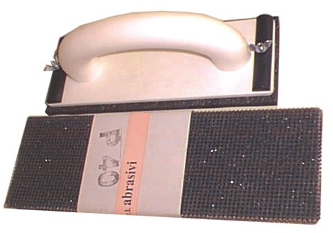 TRIUSO Handschleifer 9 x 24 cm mit Moosgummi-Belag