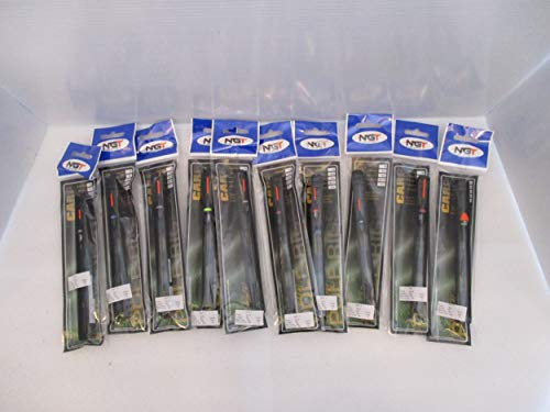 NGT 10 Assorted Barbless Pole Float Rigs Carp & Specimen Fishing