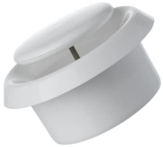 Ø 125mm / 5'' Adjustable Diffuser - Universal Air Supply/Exhaust Valve - Ventilation Ducting Cover - Mounting Frame - ABS Plastic White
