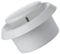 EUROPLAST Ø 125mm Difusor Ajustable - Válvula de Extraccion/Suministro de Aire - Rejilla Redonda de Ventilacion - Plástico ABS Blanco