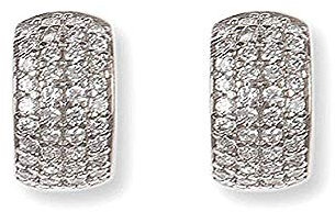 HEIDE HEINZENDORFF Creole Kate mit gefassten Zirkonia silber