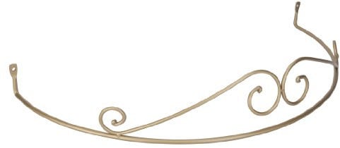 DécoProfi Betthimmel, Rundbogen für Himmelbett, Baldachin, matt-Gold, Stahl geschmiedet