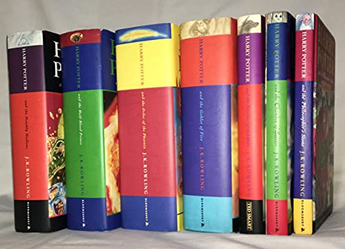 Complete Set of Harry Potter's Deluxe Edition [7 Volume Set] Philosopher's Stone ; Chamber of Secrets; Prisoner of Azkaban; Goblet of Fire; Order of the Phoenix; Half Blood Prince ; Deathly Hallows