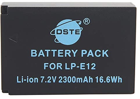 DSTE® LP-E12 Rechargerable Li-ion Battery for Canon EOS M, EOS 100D, EOS Rebel SL1, EOS Kiss X7 Digital Camera