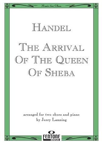 The Arrival of the Queen of Sheba - 2 Oboes and Piano - Set