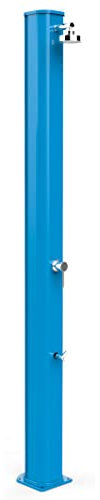 Doccia Solare da Giardino 40L Miscelatore e Lavapiedi Arkema Big Jolly Blu