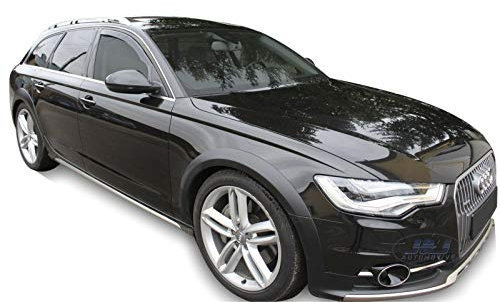 J&J AUTOMOTIVE | Windabweiser Passend Für A6 C7 Limousine/Kombi 2011-2018, Heko Regenabweiser, Getönt, Set 2-Teilig, Vorne, Aerodynamisch